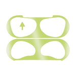 2 PCS Adesivos de Tampa Interior para Auscultadores Filme Protetor Anti-Pó para Airpods 3, Preto, Dourado, Prateado, Rosa Dourado, Vermelho, Verde, Azul, Roxo