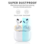 2 PCS Adesivos de Tampa Interior para Auscultadores Filme Protetor Anti-Pó para Airpods 3, Preto, Dourado, Prateado, Rosa Dourado, Vermelho, Verde, Azul, Roxo