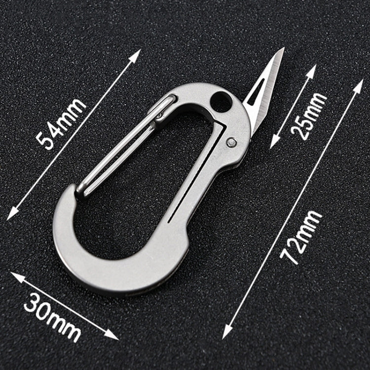Chaveiro em Liga de Titânio Mini Faca EDC Portátil para Desembalar, Chaveiro em Liga de Titânio