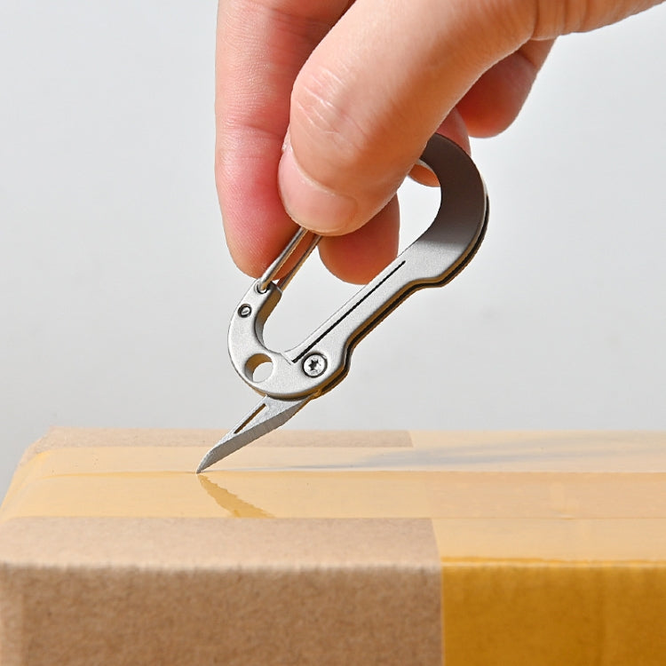 Chaveiro em Liga de Titânio Mini Faca EDC Portátil para Desembalar, Chaveiro em Liga de Titânio