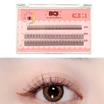 BQI B7229 Pestanas Postiças Leves Naturais e Enroladas Tridimensionais Slim, Estilo:, Tipo A+Fishtail (120PCS), Tipo A+Fishtail (200PCS), Tipo A+Fishtail+Undercib (200PCS)