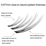 BQI B7229 Pestanas Postiças Leves Naturais e Enroladas Tridimensionais Slim, Estilo:, Tipo A+Fishtail (120PCS), Tipo A+Fishtail (200PCS), Tipo A+Fishtail+Undercib (200PCS)