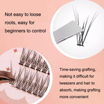 BQI B7229 Pestanas Postiças Leves Naturais e Enroladas Tridimensionais Slim, Estilo:, Tipo A+Fishtail (120PCS), Tipo A+Fishtail (200PCS), Tipo A+Fishtail+Undercib (200PCS)