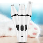 Aparador Elétrico USB para Animais, Aparador de Pelo e Polidor de Unhas para Cães, Polidor de Unhas