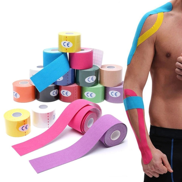 3 unidades de Fita Muscular para Fisioterapia e Desporto, Bandagem para Joelho de Basquetebol, Tamanho:, 2,5cm x 5m, 3,8cm x 5m, 5cm x 5m