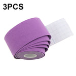 3 unidades de Fita Muscular para Fisioterapia e Desporto, Bandagem para Joelho de Basquetebol, Tamanho:, 2,5cm x 5m, 3,8cm x 5m, 5cm x 5m