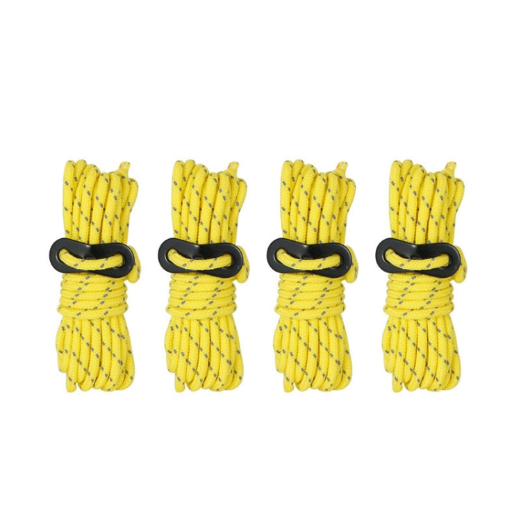 Varas de Suporte para Campismo à Prova de Vento com Reflexo CLS para Exterior, 4 Peças / Conjunto Amarelo, 4 Peças / Conjunto Vermelho, 4 Peças / Conjunto Preto, 4 Peças / Conjunto Verde Exército, 4 Peças / Conjunto Branco Não Reflexivo