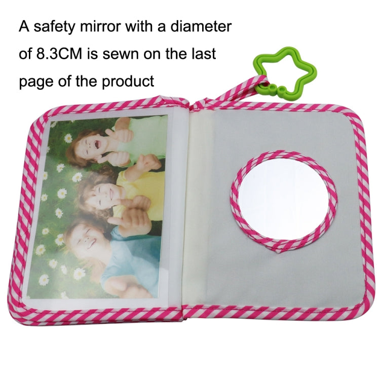 Baby Growth Memorial Cloth Photo Album With Mirror, Red, Green