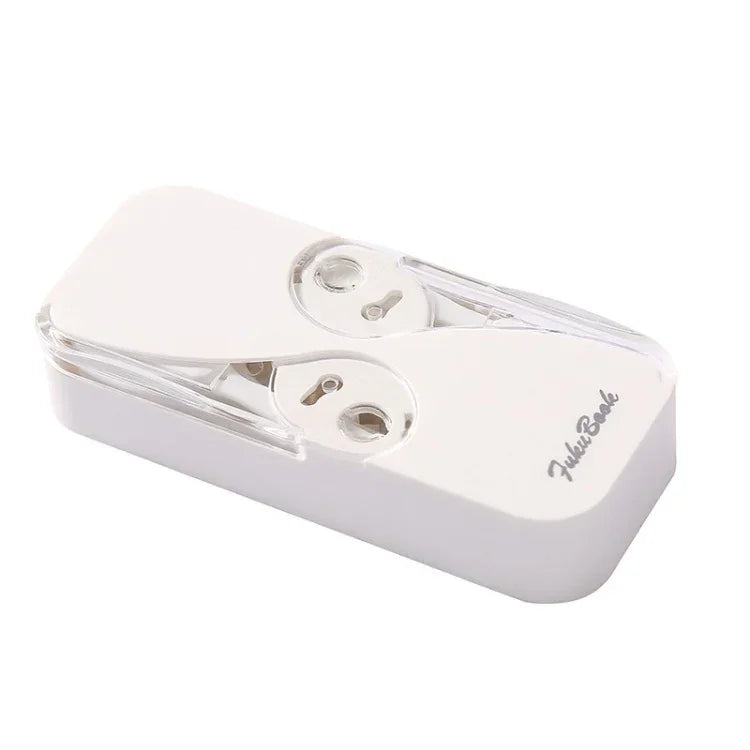 FukuBook Caixa de Armazenamento de Fio Dental Automática Mini Portátil com Fio Dental, Branco, Preto, Verde, Rosa