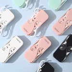 FukuBook Caixa de Armazenamento de Fio Dental Automática Mini Portátil com Fio Dental, Branco, Preto, Verde, Rosa