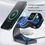 Carregador Sem Fios 4 em 1 LFX-178 para Smartphone, iWatch e AirPods, LFX-178