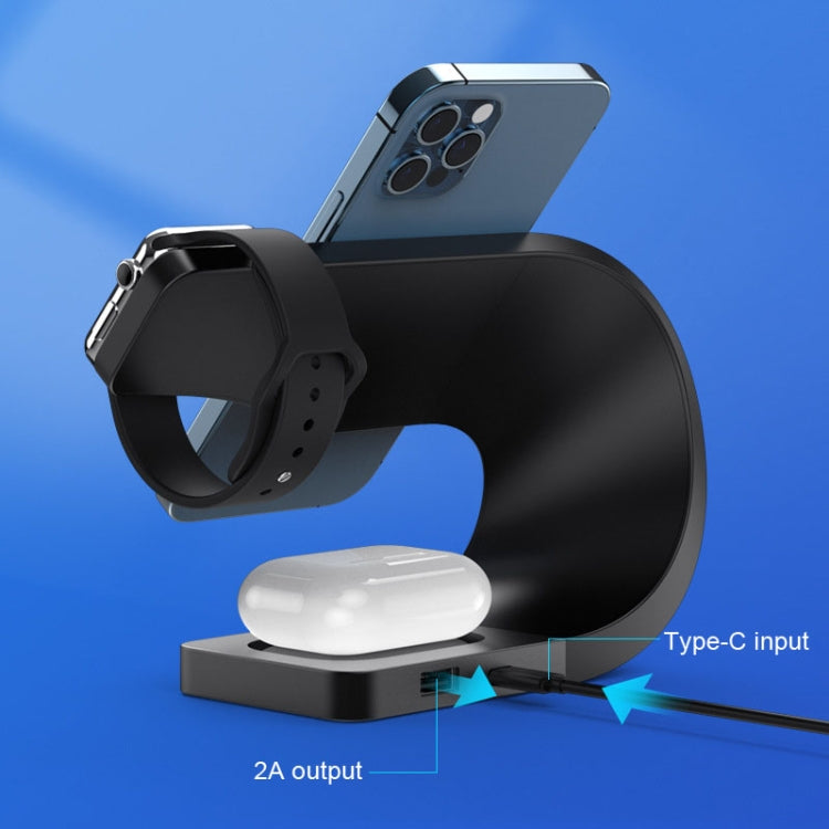 Carregador Sem Fios 4 em 1 LFX-178 para Smartphone, iWatch e AirPods, LFX-178