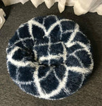 Canil Redondo para Animais de Pelo Longo, Cama Quente para Animais, 40cm, 50cm, 60cm