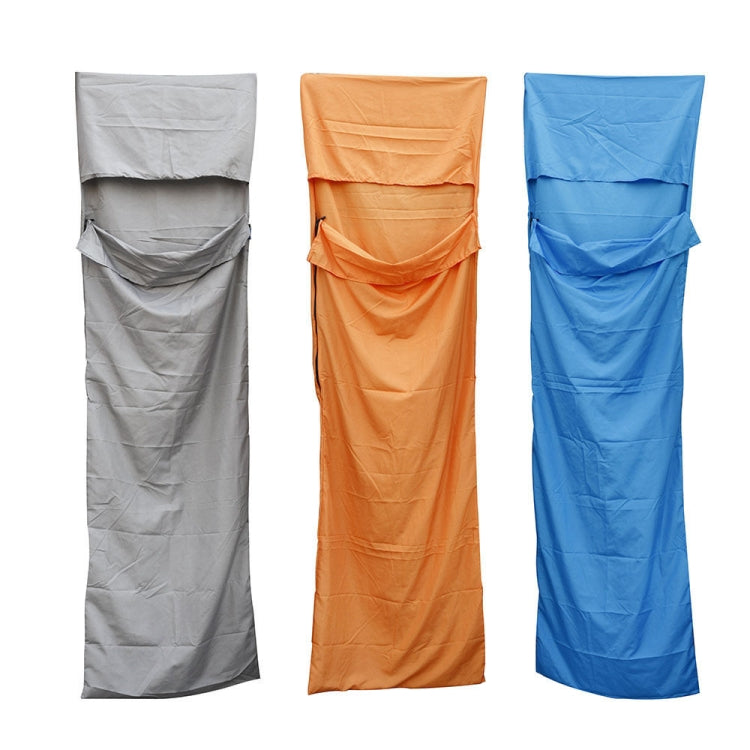 Saco de Dormir Ultraleve para Exterior Pongee Portátil Individual, 210x70cm Cinzento, 210x70cm Azul, 210x70cm Laranja