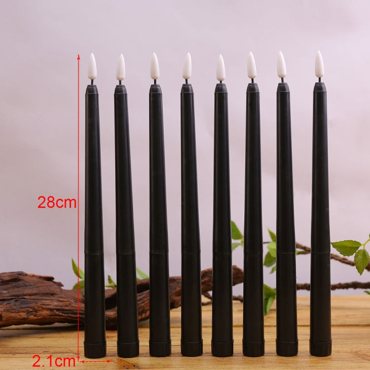 4 Peças Vela Eletrónica de Poste Longo B002 com Controlo Remoto, B002 Amarelo, B002 Branco