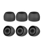 6 PCS Tampões de Silicone para Samsung Galaxy Buds Pro TWS, Grande Preto, Médio Preto, Pequeno Preto, Grande Cinzento, Médio Cinzento, Pequeno Cinzento, Grande Roxo, Médio Roxo, Pequeno Roxo