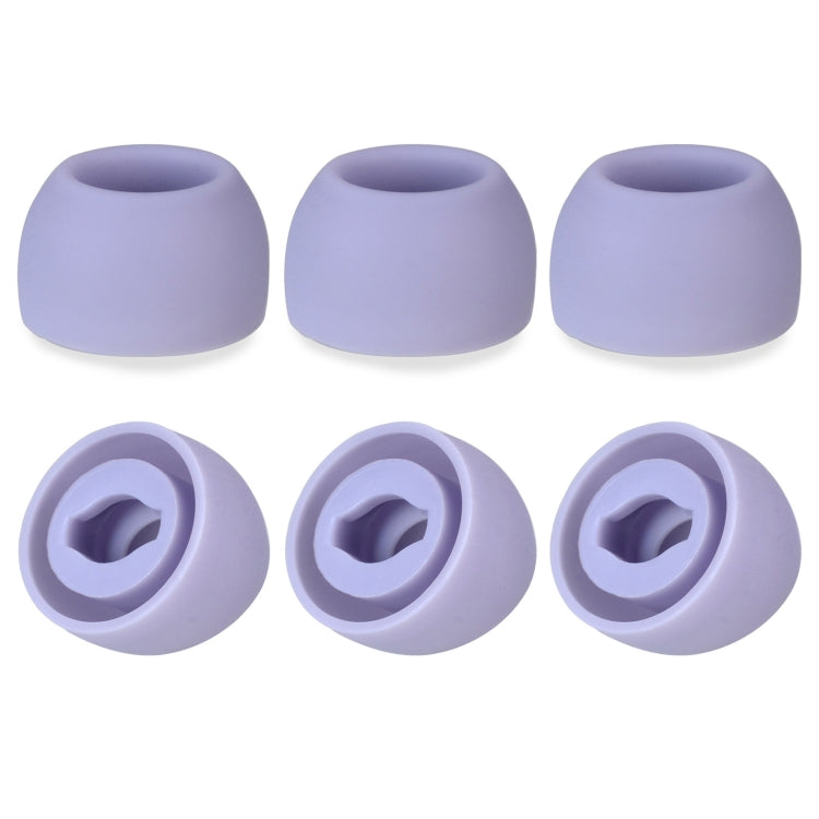 6 PCS Tampões de Silicone para Samsung Galaxy Buds Pro TWS, Grande Preto, Médio Preto, Pequeno Preto, Grande Cinzento, Médio Cinzento, Pequeno Cinzento, Grande Roxo, Médio Roxo, Pequeno Roxo