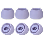6 PCS Tampões de Silicone para Samsung Galaxy Buds Pro TWS, Grande Preto, Médio Preto, Pequeno Preto, Grande Cinzento, Médio Cinzento, Pequeno Cinzento, Grande Roxo, Médio Roxo, Pequeno Roxo