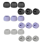 6 PCS Tampões de Silicone para Samsung Galaxy Buds Pro TWS, Grande Preto, Médio Preto, Pequeno Preto, Grande Cinzento, Médio Cinzento, Pequeno Cinzento, Grande Roxo, Médio Roxo, Pequeno Roxo