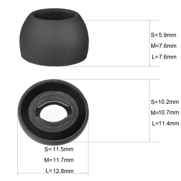 6 PCS Tampões de Silicone para Samsung Galaxy Buds Pro TWS, Grande Preto, Médio Preto, Pequeno Preto, Grande Cinzento, Médio Cinzento, Pequeno Cinzento, Grande Roxo, Médio Roxo, Pequeno Roxo
