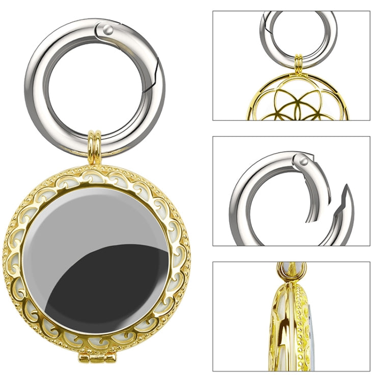 Capa Protetora para Localizador Rastreador Anti-Perda com Revestimento para AirTag 2ª Geração / AirTag 1ª Geração, Preto Dourado, Branco Dourado, Dourado Rosa, Dourado