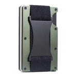 ZDL-05 Organizador Protetor com Rastreador Suporte Metálico para Cartões para AirTag 2ª Geração / AirTag 1ª Geração, Verde Exército, Preto, Cinzento, Azul Claro