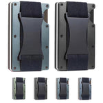 ZDL-05 Organizador Protetor com Rastreador Suporte Metálico para Cartões para AirTag 2ª Geração / AirTag 1ª Geração, Verde Exército, Preto, Cinzento, Azul Claro