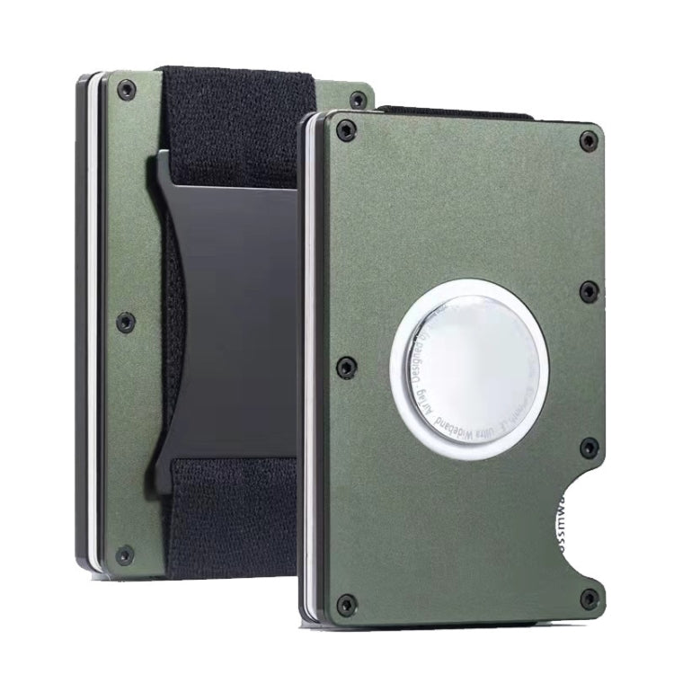 ZDL-05 Organizador Protetor com Rastreador Suporte Metálico para Cartões para AirTag 2ª Geração / AirTag 1ª Geração, Verde Exército, Preto, Cinzento, Azul Claro