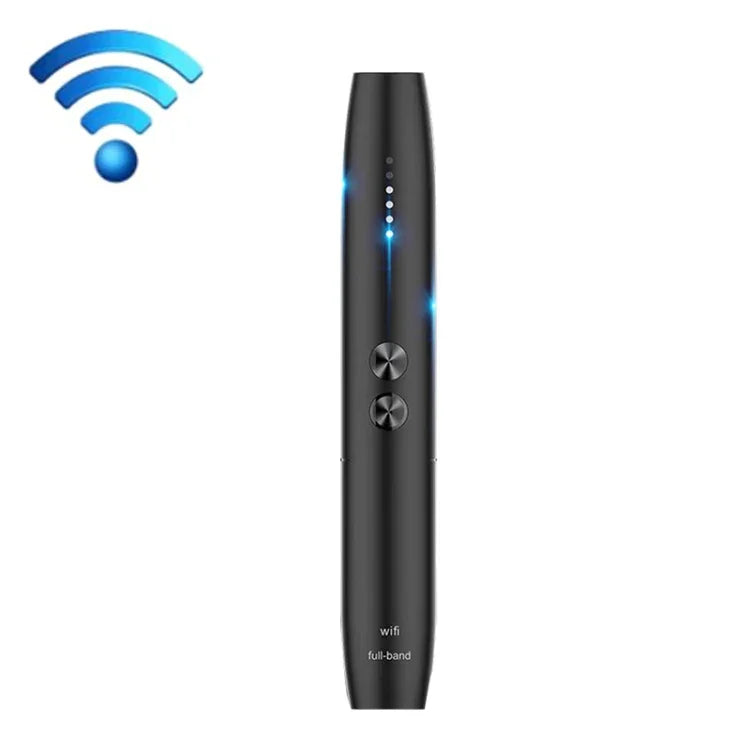Detetor de Câmara Oculta de Hotel CW09 Caneta Detetora de Sinais Sem Fios Anti-Rastreamento GPS, CW09 (Preto)