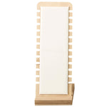 Simple Solid Wood Necklace Display Stand Jewelry Props Necklace Hanger, Black Skin, White Skin, Beige Velvet, Ink Green
