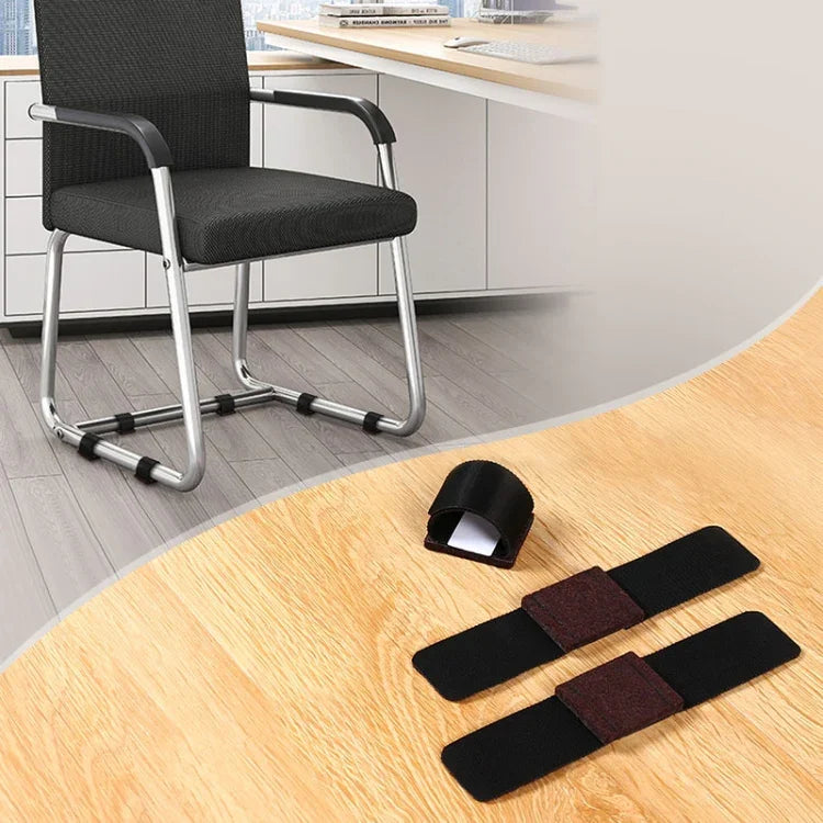 Conjunto de 6 capas para pés de mesa em tubo de ferro em forma de U, protetor para pernas de cadeira de escritório, capa para pés de mesa em forma de U