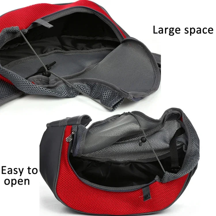 Bolsa para Animais de Estimação com Alça de Ombro Alargada Bolsa Mensageiro Respirável para Gatos, Tamanho:, Pequeno, Grande