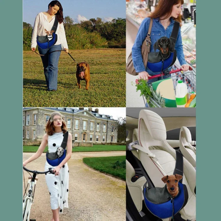Bolsa para Animais de Estimação com Alça de Ombro Alargada Bolsa Mensageiro Respirável para Gatos, Tamanho:, Pequeno, Grande