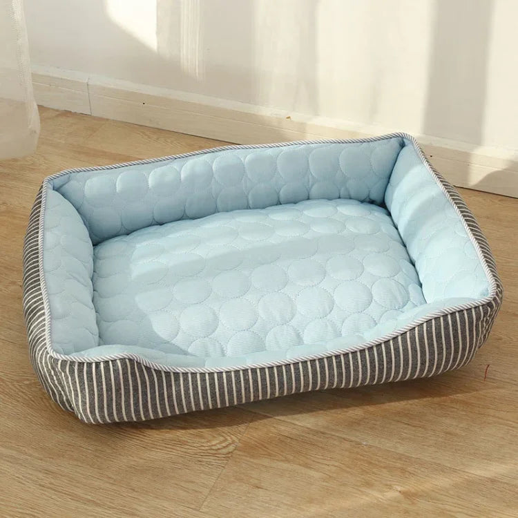 Canil de Verão para Cães e Gatos com Sensação de Frio, Tenda Fresca de Seda Gelada, S, M, L