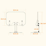 Suporte de Mesa para Leitura de Livros R03, Não Rotativo, Multi-funções, Elevável para Tablet, R04