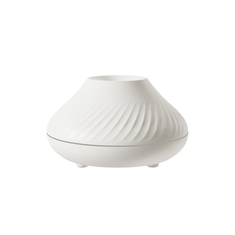 Difusor de Aroma Chama Vulcânica DQ705, Lâmpada de Óleo Essencial e Humidificador de Ar com Luz Noturna Colorida, DQ705 (Bege), DQ705 (Preto)