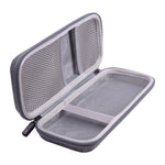 Bolsa de Armazenamento EVA para Cabo de Dados e Power Bank de Telemóvel, Cinza, Preto
