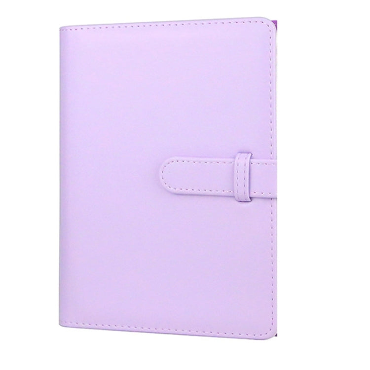 Álbum de Fotos em Pele PU CAIUL 3 Polegadas Livro Comemorativo de Coleção de Fotos, Rosa Cereja, Roxo Cravo, Azul Qingkong