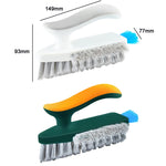 Escova de Limpeza para Frestas de Canto do Chão de Casa de Banho, Branco Cinzento, Amarelo Verde