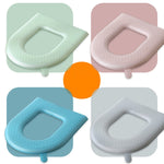 Household Thickened Waterproof Washable Toilet Seat, Green, Gray