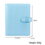 3 Inch PU Leather Retro Photo Album Photo Storage Commemorative Book, White, Pink, Purple, Blue, Black, Brown