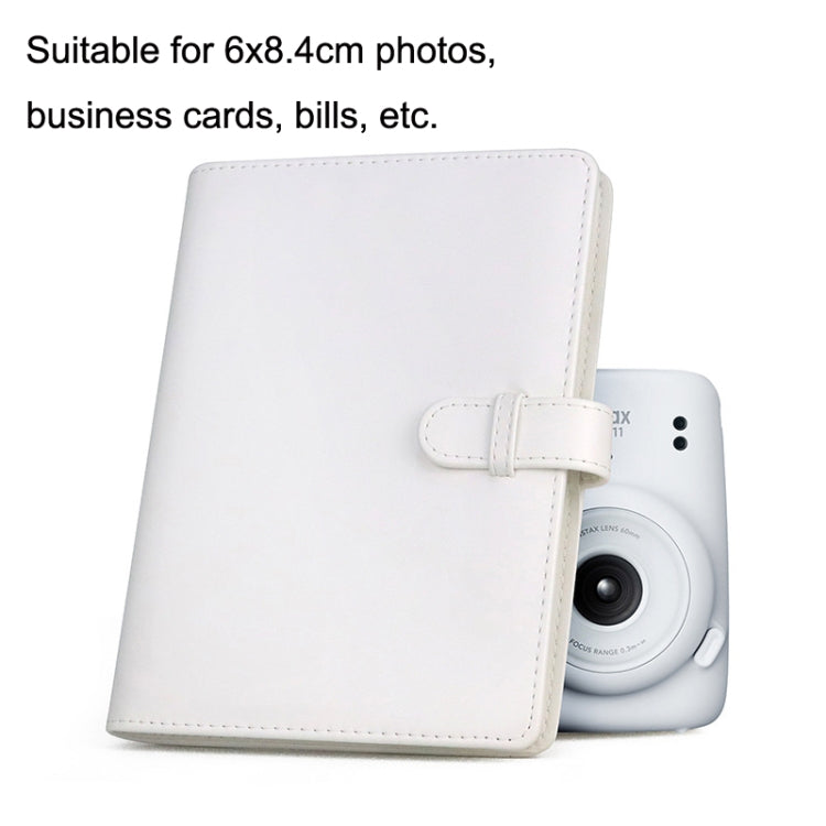3 Inch PU Leather Retro Photo Album Photo Storage Commemorative Book, White, Pink, Purple, Blue, Black, Brown