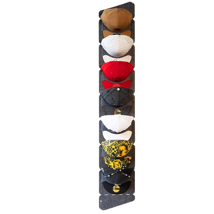 Suporte de Exposição para Boné de Basebol em Feltro Saco de Armazenamento Suspenso Não Tecido, Estilo: 7 Grades Fila Única 3mm, 14 Grades Fila Dupla 3mm, 7 Grades Fila Única 3mm