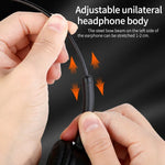 DANYIN BH69 Auscultadores Bluetooth Unilaterais para Negócios, Atendimento ao Cliente, Voz Sem Fios, BH69 Preto
