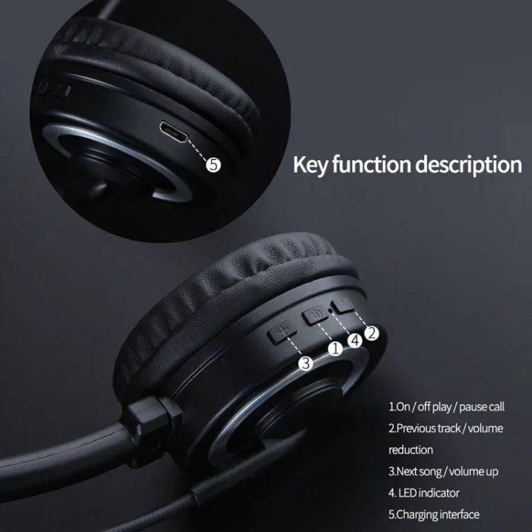 DANYIN BH69 Auscultadores Bluetooth Unilaterais para Negócios, Atendimento ao Cliente, Voz Sem Fios, BH69 Preto