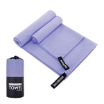 Toalha Desportiva Absorvente de Secagem Rápida em Microfibra, Toalha de Banho, 40x80cm, 76x152cm