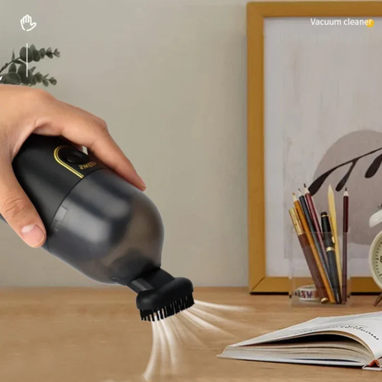 Aspirador de Mão Mini Recarregável de Secretária, Branco, Preto, Verde