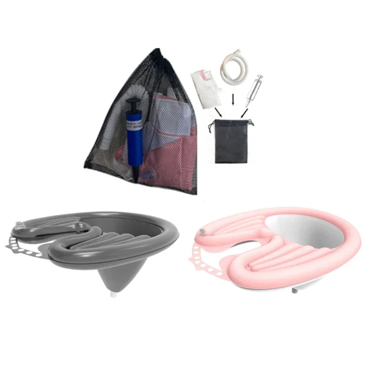 Bacia de Champô Reclinável para Cuidados Capilares para Grávidas e Idosos, Preto, Rosa, Rosa+Bolsa de Drenagem, Preto+Bolsa de Drenagem