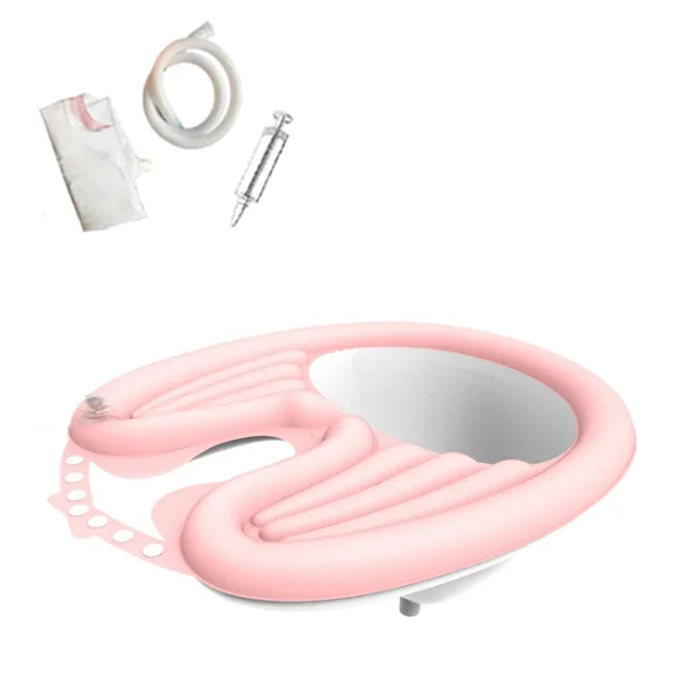 Bacia de Champô Reclinável para Cuidados Capilares para Grávidas e Idosos, Preto, Rosa, Rosa+Bolsa de Drenagem, Preto+Bolsa de Drenagem