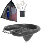 Bacia de Champô Reclinável para Cuidados Capilares para Grávidas e Idosos, Preto, Rosa, Rosa+Bolsa de Drenagem, Preto+Bolsa de Drenagem